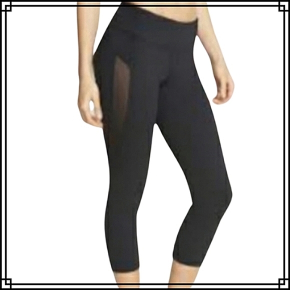 Crop Leggings Mesh Ankle Crop 